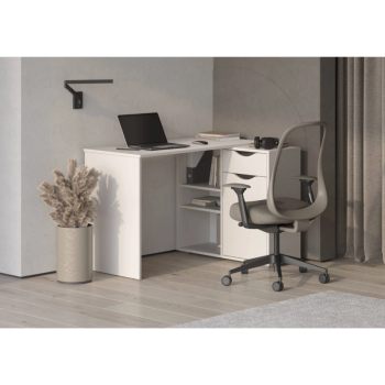 Стол письменный, арт.6-011110, рамух белый (ГК) в Кировграде - kirovgrad.mebel-e96.ru