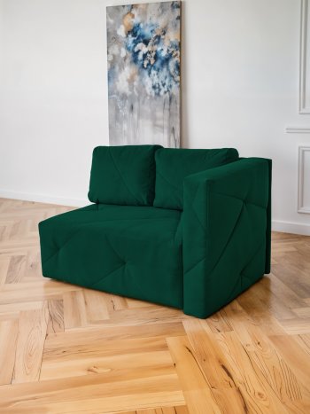 Диван 1010 изумруд, правый (BRENDOSS) в Кировграде - kirovgrad.mebel-e96.ru