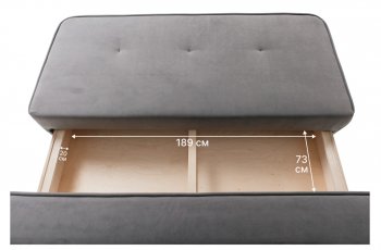 Диван-кровать 1001 серый (Brendoss) в Кировграде - kirovgrad.mebel-e96.ru