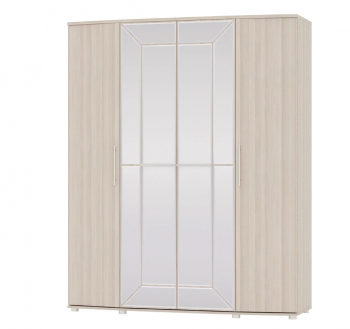 Шкаф 1800 мм 4-х дверный Амели ясень (ГК) в Кировграде - kirovgrad.mebel-e96.ru
