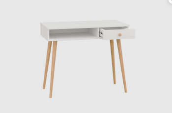 Стол письменный, арт.6-01101, белый (ГК) в Кировграде - kirovgrad.mebel-e96.ru