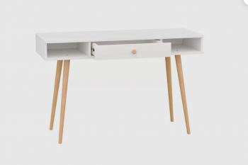 Стол письменный, арт.6-01102, белый (ГК) в Кировграде - kirovgrad.mebel-e96.ru