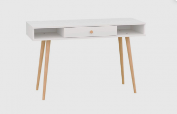 Стол письменный, арт.6-01102, белый (ГК) в Кировграде - kirovgrad.mebel-e96.ru