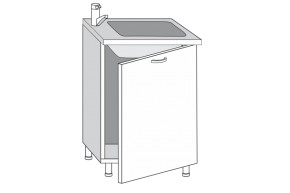 2.60.1мн Кира Шкаф-стол под мойку (накладную) с одной дверцей (б/столешницы) в Кировграде - kirovgrad.mebel-e96.ru | фото