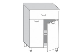 2.60.21 Луиза Шкаф-стол с одним ящиком и двумя дверцами (б/столешницы) в Кировграде - kirovgrad.mebel-e96.ru | фото