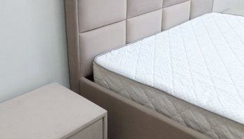 Кровать с подъемным механизмом Мега беж (Лин) в Кировграде - kirovgrad.mebel-e96.ru