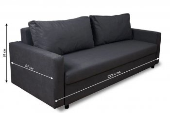 Диван 730 графит (Brendoss) в Кировграде - kirovgrad.mebel-e96.ru