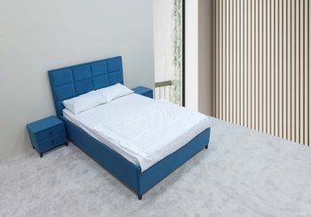 Кровать с подъемным механизмом Мега синий (Лин) в Кировграде - kirovgrad.mebel-e96.ru