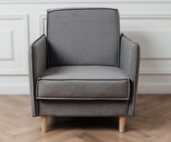 Кресло 831 Серый, велюр (Brendoss) в Кировграде - kirovgrad.mebel-e96.ru