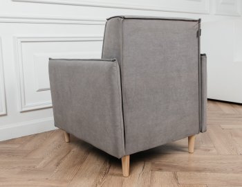 Кресло 831 Серый, велюр (Brendoss) в Кировграде - kirovgrad.mebel-e96.ru