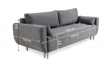 Диван 920 серый (Brendoss) в Кировграде - kirovgrad.mebel-e96.ru