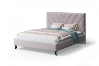 Кровать с ПМ Аделия мягкая Dusty rose (пепельная роза), 1600 (МЛК) в Кировграде - kirovgrad.mebel-e96.ru