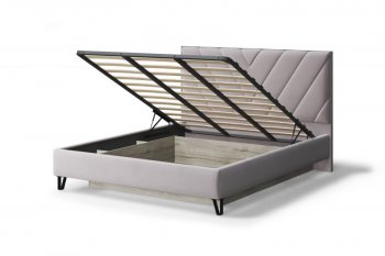 Кровать с ПМ Аделия мягкая Dusty rose (пепельная роза), 1600 (МЛК) в Кировграде - kirovgrad.mebel-e96.ru