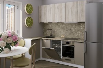 Кухонный гарнитур Альба прайм 2 400 1100х2000 мм (ПМ) (Герда) в Кировграде - kirovgrad.mebel-e96.ru