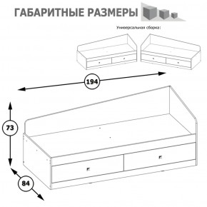 Кровать с ящиками Альфа 11.21 солнечный свет в Кировграде - kirovgrad.mebel-e96.ru