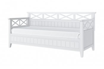 Кровать из массива Амелия белый античный (БМ) в Кировграде - kirovgrad.mebel-e96.ru