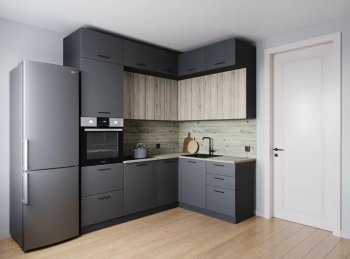 Кухонный гарнитур угловой Антик МДФ 2200*1700 мм (Санвут) в Кировграде - kirovgrad.mebel-e96.ru