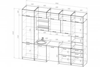 Кухонный гарнитур Антика экстра 5 3000 мм (Герда) в Кировграде - kirovgrad.mebel-e96.ru