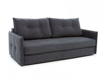 Диван Аура 3П, велюр Ультра грей (темно-серый) (Аврора) в Кировграде - kirovgrad.mebel-e96.ru