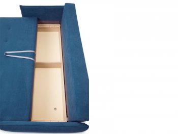 Диван Аура 3П, велюр Амели (синий) 09 (Аврора) в Кировграде - kirovgrad.mebel-e96.ru