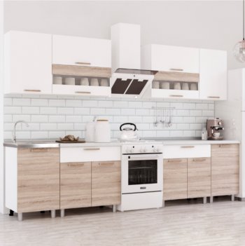 Кухонный гарнитур Айсбери 2400 мм (БТС) в Кировграде - kirovgrad.mebel-e96.ru