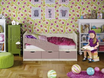 Кровать Бабочки Шарли пинк (Миф) в Кировграде - kirovgrad.mebel-e96.ru