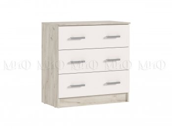 Комод 3 ящика Бася крафт/кашемир (Миф) в Кировграде - kirovgrad.mebel-e96.ru