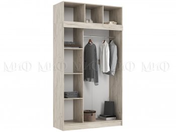 Шкаф-купе 1300 мм +антресоль Роджина крафт/кашемир (Миф) в Кировграде - kirovgrad.mebel-e96.ru