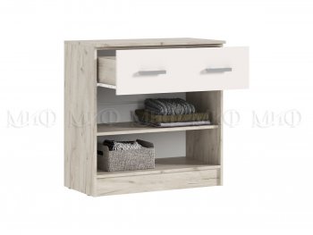 Комод 1 ящик 2 двери Бася крафт/кашемир (Миф) в Кировграде - kirovgrad.mebel-e96.ru