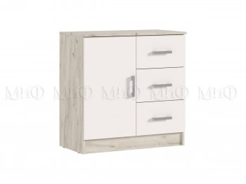 Комод 3 ящика 1 дверь Бася крафт/кашемир (Миф) в Кировграде - kirovgrad.mebel-e96.ru