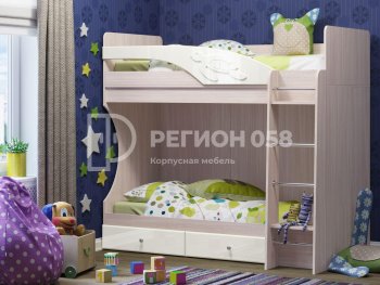 Двухъярусная кровать Бемби МДФ (Регион) в Кировграде - kirovgrad.mebel-e96.ru