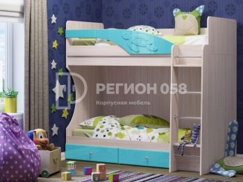 Двухъярусная кровать Бемби МДФ (Регион) в Кировграде - kirovgrad.mebel-e96.ru