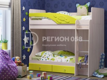 Двухъярусная кровать Бемби МДФ (Регион) в Кировграде - kirovgrad.mebel-e96.ru