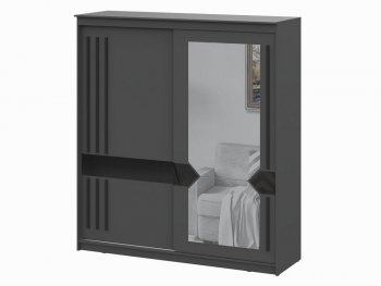 Шкаф-купе №25 2000 мм Блэк ЛАЙТ графит (СВ) в Кировграде - kirovgrad.mebel-e96.ru