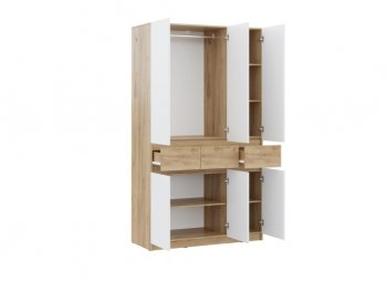 Шкаф 1200 мм Бостон Лайт ШК-003 белый (Стиль) в Кировграде - kirovgrad.mebel-e96.ru