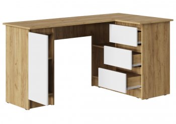 Стол письменный угловой Бостон лайт СП-003 крафт (Стиль) в Кировграде - kirovgrad.mebel-e96.ru