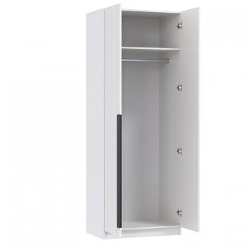 Шкаф 800 мм 67.17 Брандо МДФ Белый (высота 2150) (Олмеко) в Кировграде - kirovgrad.mebel-e96.ru