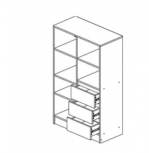 Шкаф комбинированный Челси Color (Миф) в Кировграде - kirovgrad.mebel-e96.ru