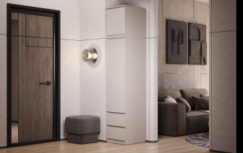 Пенал Челси 450 мм с антресолью Кашемир (Миф) в Кировграде - kirovgrad.mebel-e96.ru