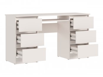 Письменный стол Челси 6 ящиков кашемир (Миф) в Кировграде - kirovgrad.mebel-e96.ru