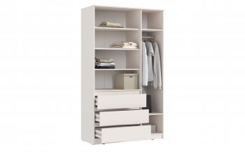 Шкаф 1200 мм Челси с антресолью, сонома/белый (Миф) в Кировграде - kirovgrad.mebel-e96.ru