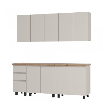 Кухонный гарнитур Честер 2000 мм кашемир (БТС) в Кировграде - kirovgrad.mebel-e96.ru