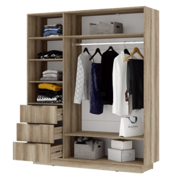 Шкаф 1700 мм 3х-створчатый Даллас ШК 01 (СтендМ) в Кировграде - kirovgrad.mebel-e96.ru