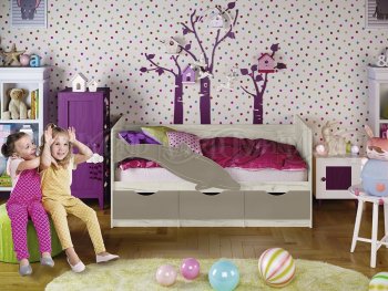 Кровать Дельфин №1 шарли мокко (Миф) в Кировграде - kirovgrad.mebel-e96.ru