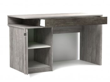 Стол письменный Денвер Риббек серый (СБК) в Кировграде - kirovgrad.mebel-e96.ru
