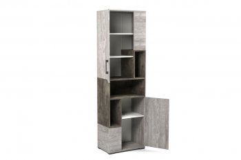 Пенал Д-10 открытый Денвер Риббек серый (СБК) в Кировграде - kirovgrad.mebel-e96.ru