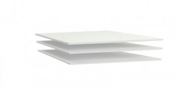 Доп. полки в 3-х, 4-х дв. шкаф, Денвер (925*495*16) Белый (СБК) в Кировграде - kirovgrad.mebel-e96.ru | фото