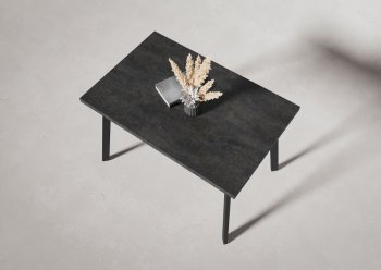 Стол нераздв. Дублин 32 КРАФТ В2, ЛДСП Цемент темный (Вудман) в Кировграде - kirovgrad.mebel-e96.ru