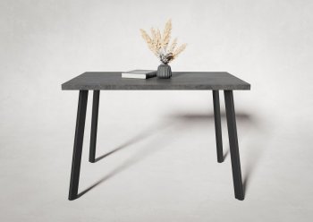 Стол нераздв. Дублин 32 КРАФТ В2, ЛДСП Цемент темный (Вудман) в Кировграде - kirovgrad.mebel-e96.ru