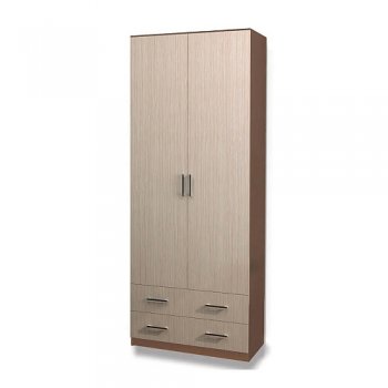 Шкаф 800 мм Дуэт полки/штанга Ясень шимо (Эра) в Кировграде - kirovgrad.mebel-e96.ru